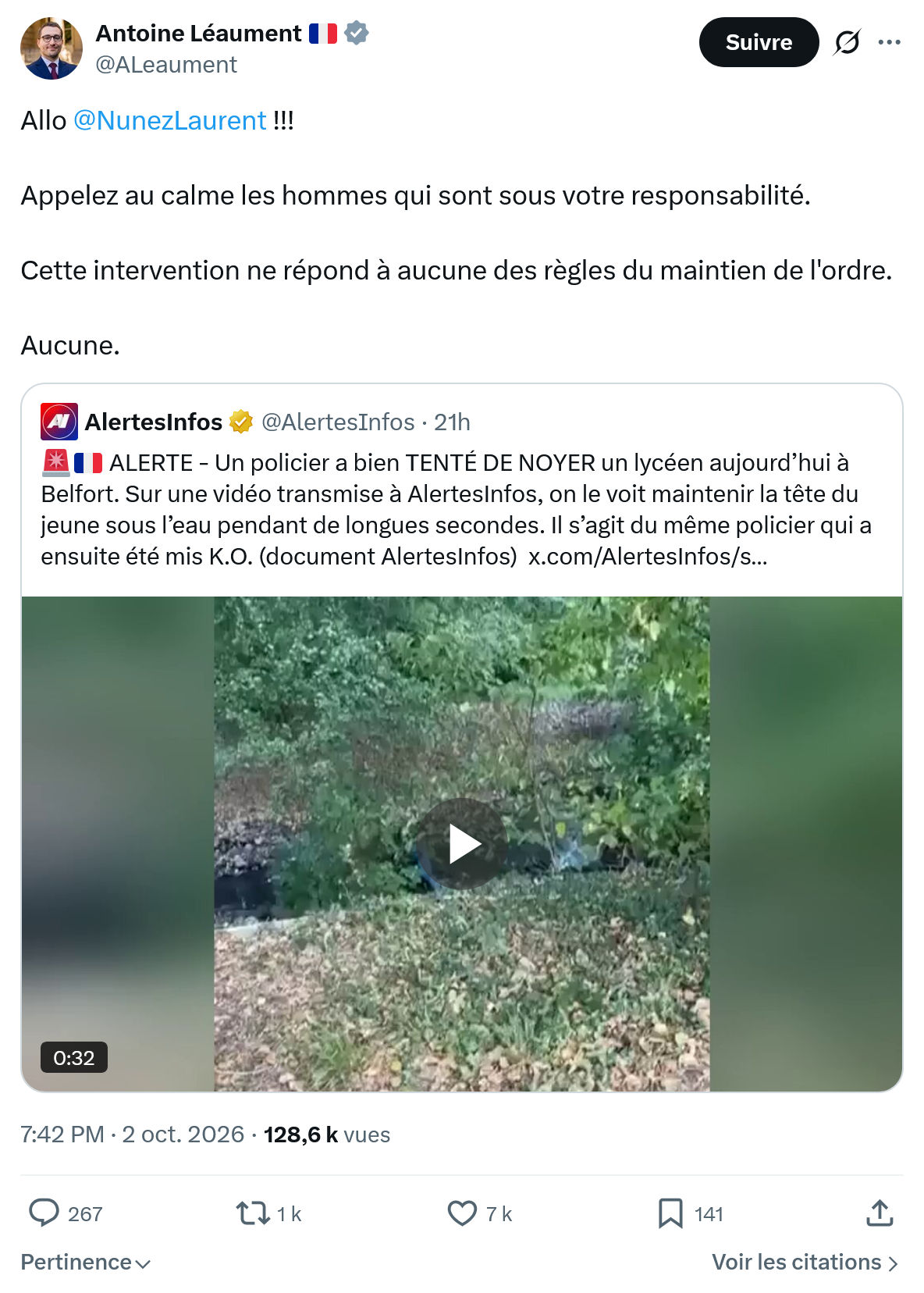 Antoine Léaument: Allo @NunezLaurent...
