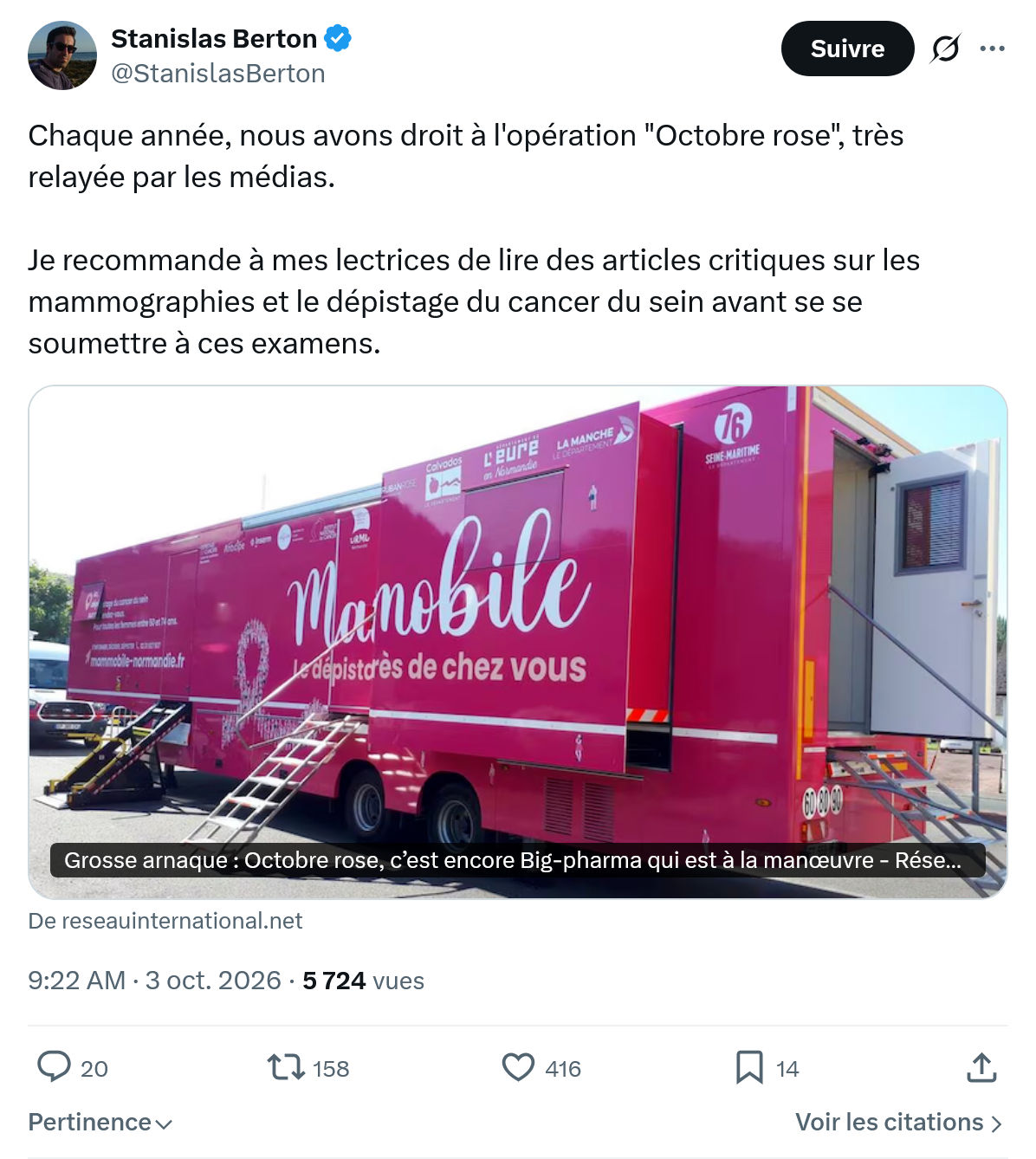 Stanislas Berton: Chaque année, nous avons...