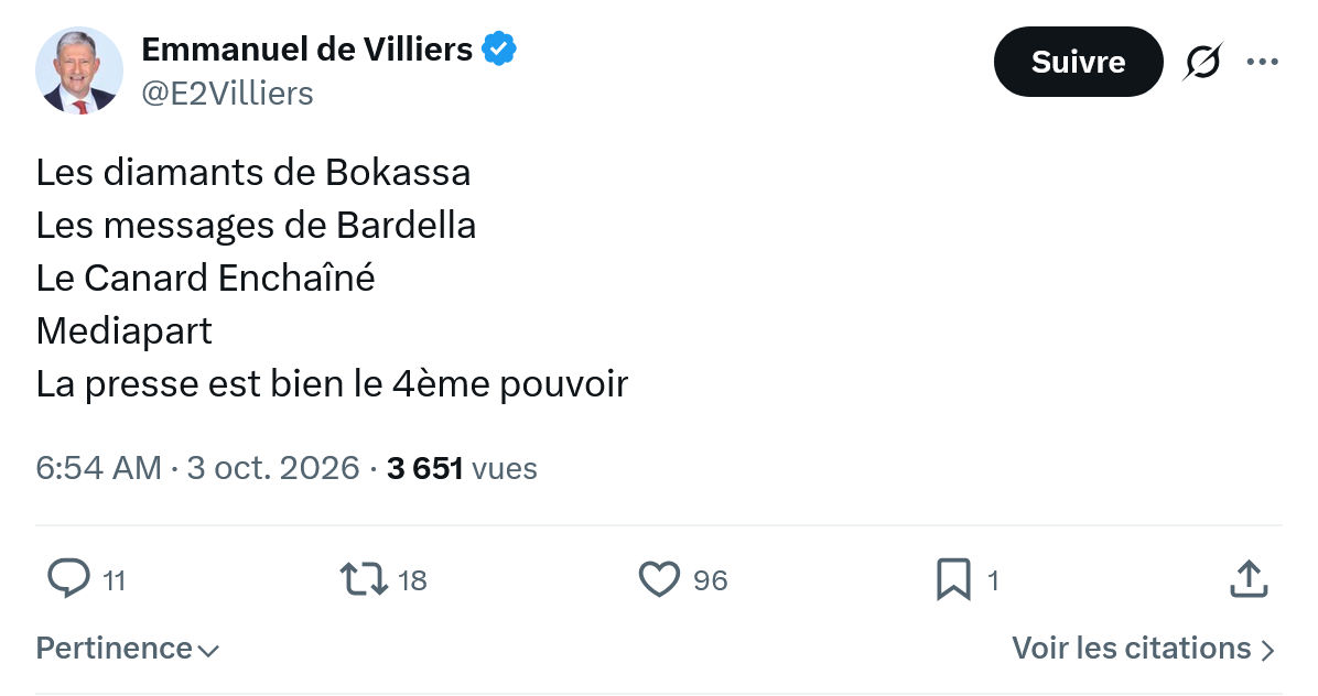 Emmanuel de Villiers: Les diamants de Bokassa...