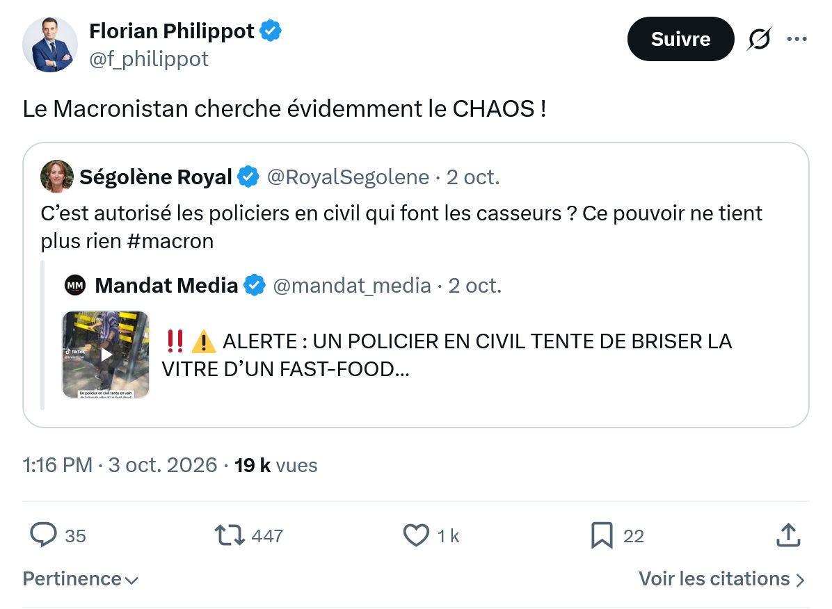 Florian Philippot: Le Macronistan...