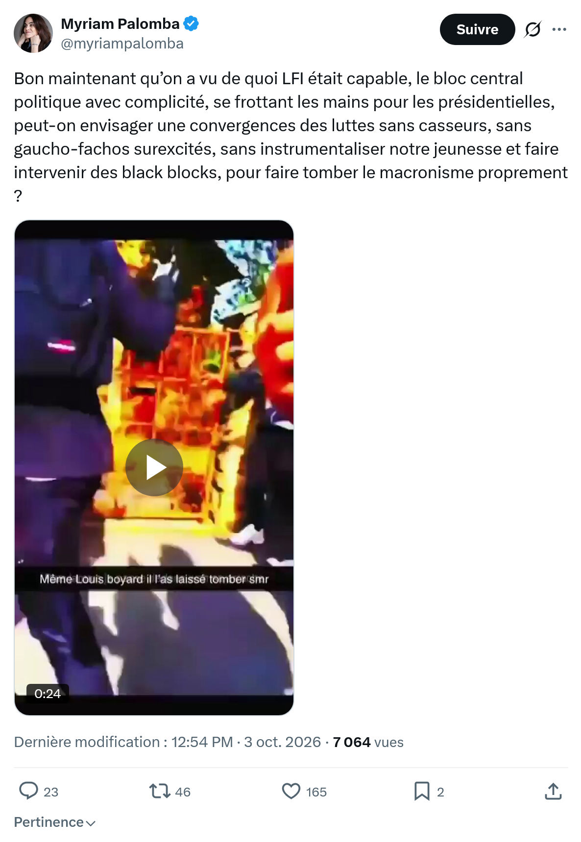 Myriam Palomba: Bon maintenant qu’on...