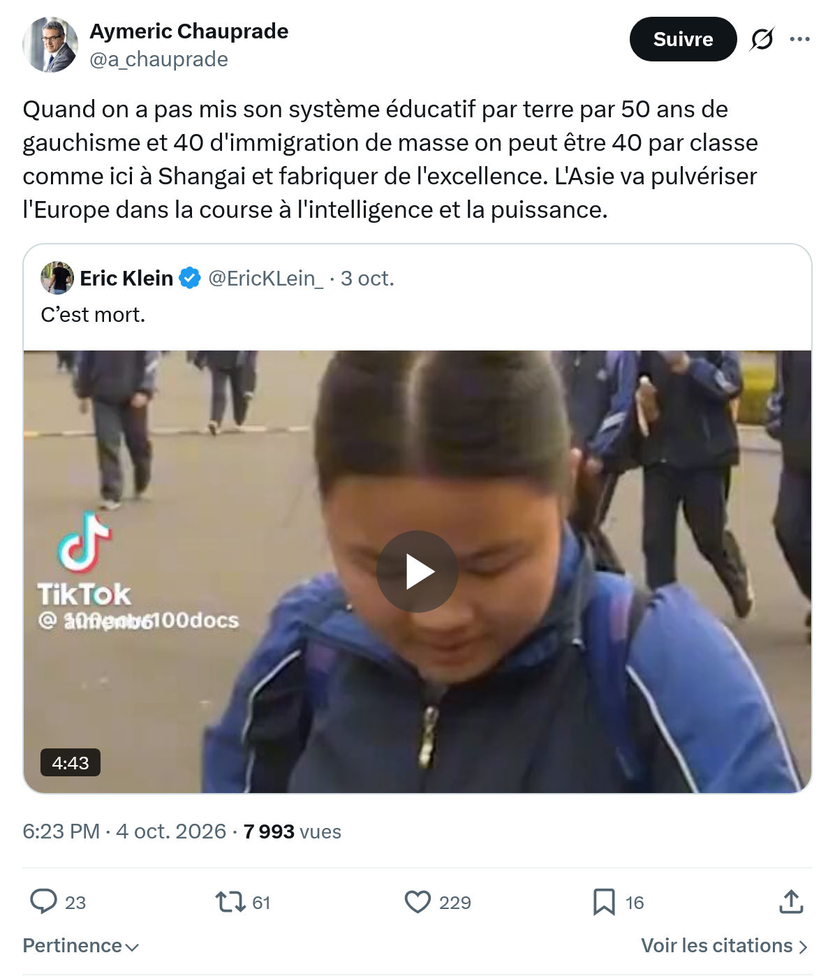 Aymeric Chauprad: Quand on a pas mis son...