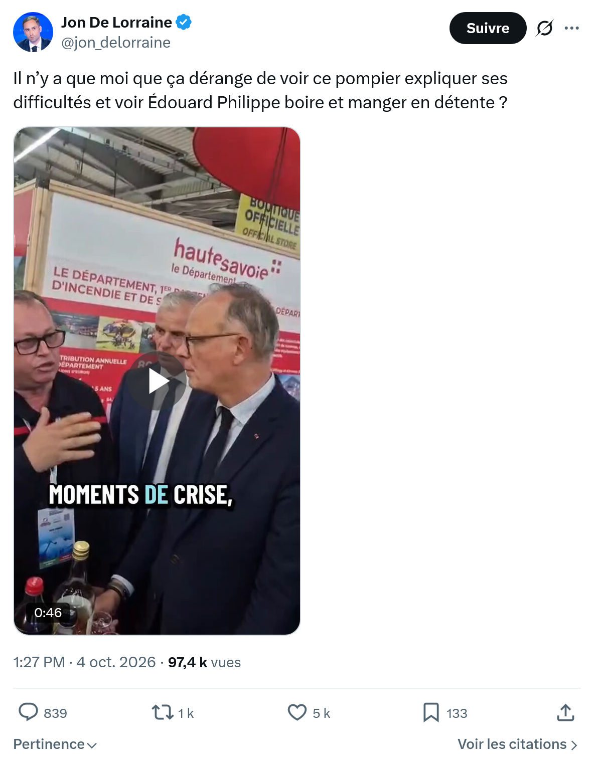 Jon De Lorraine: Il n’y a que moi que...
