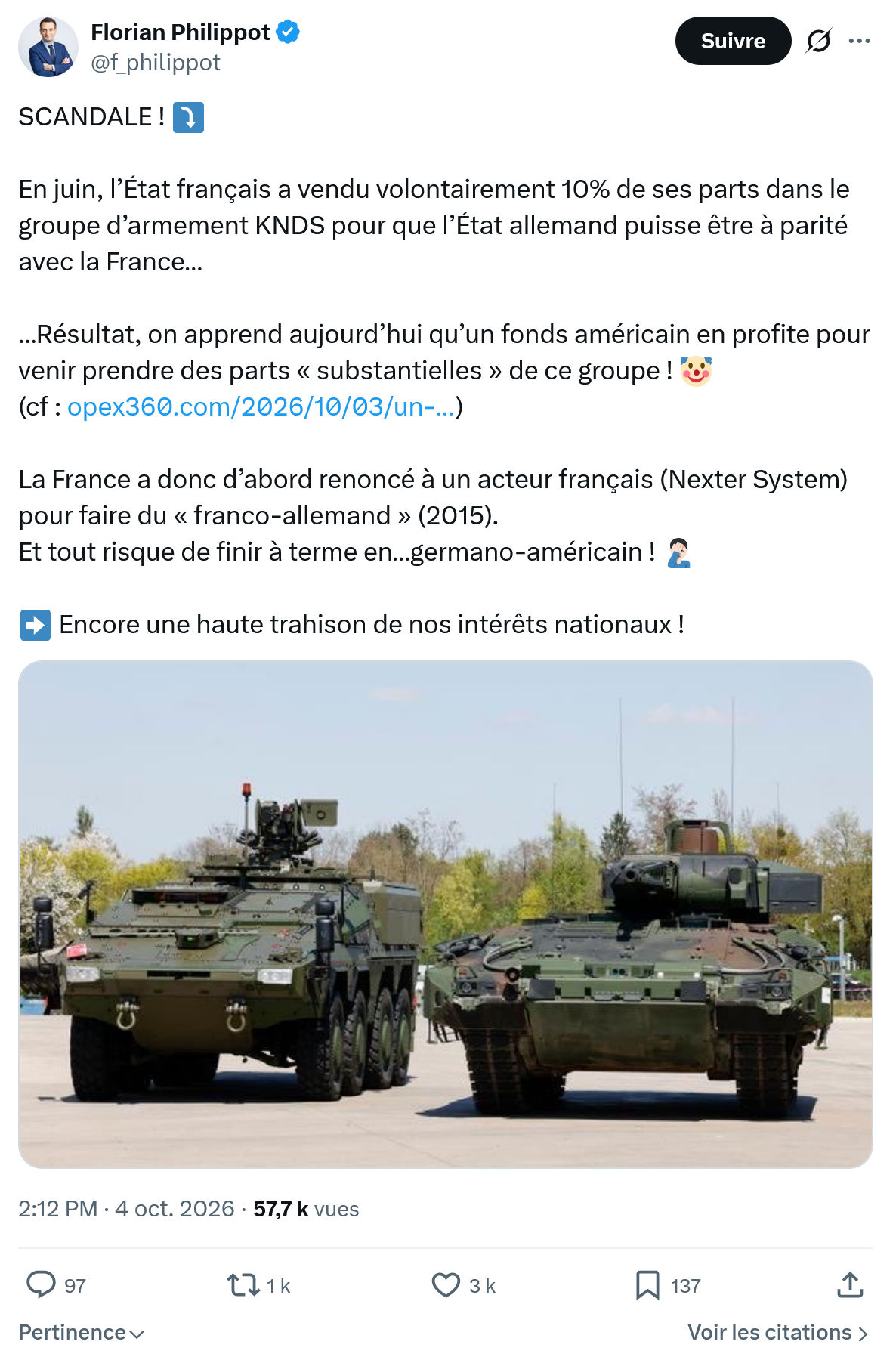 Florian Philippot: En juin, l’État français...