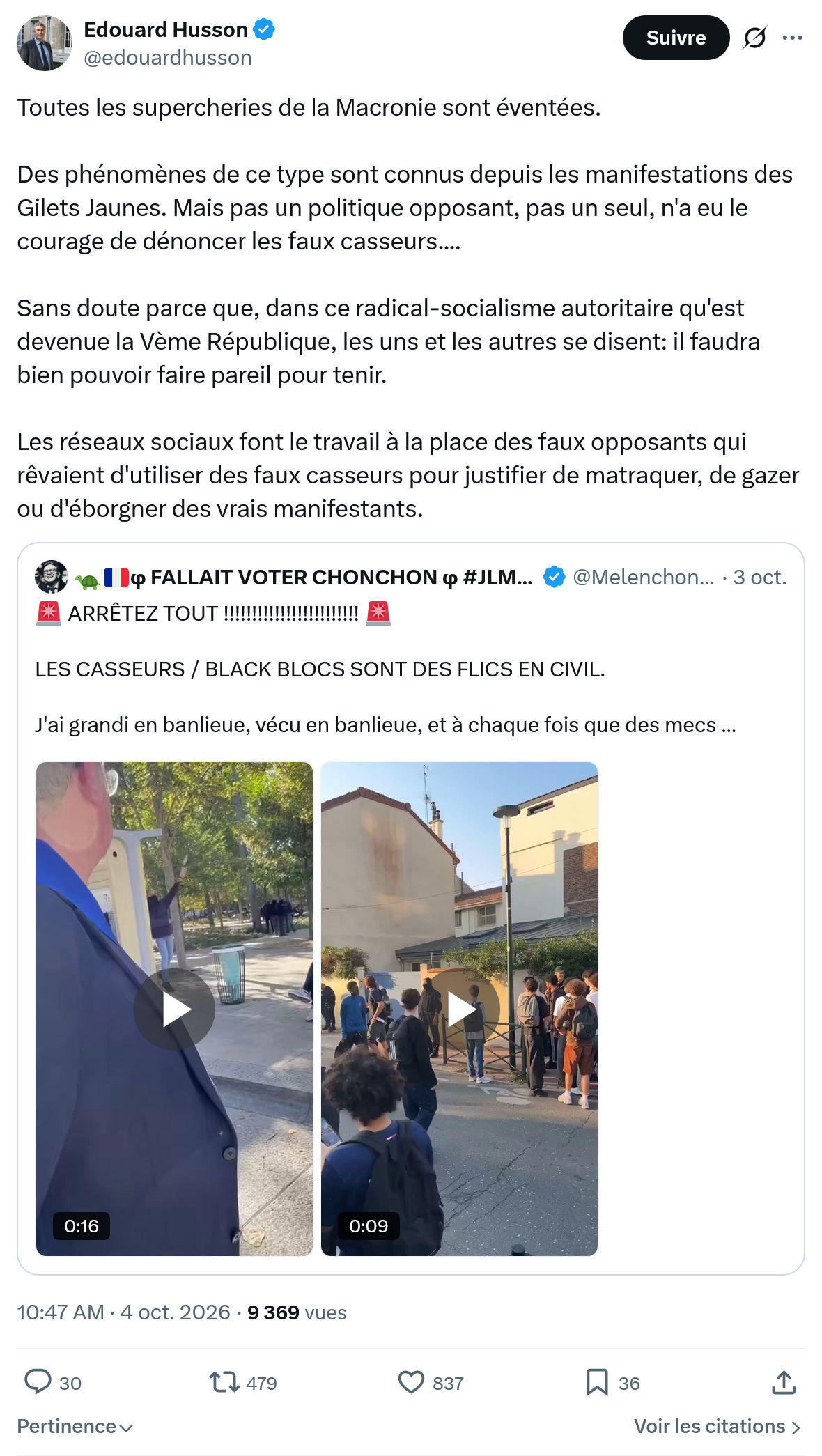 Édouard Husson: Toutes les supercheries...