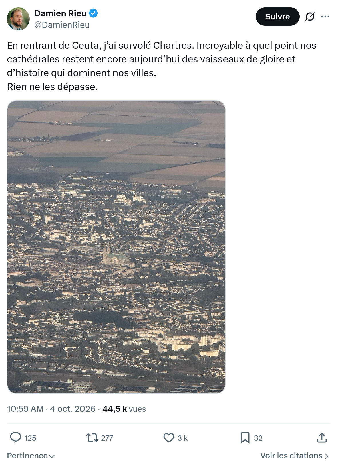 Damien Rieu: En rentrant de Ceuta...