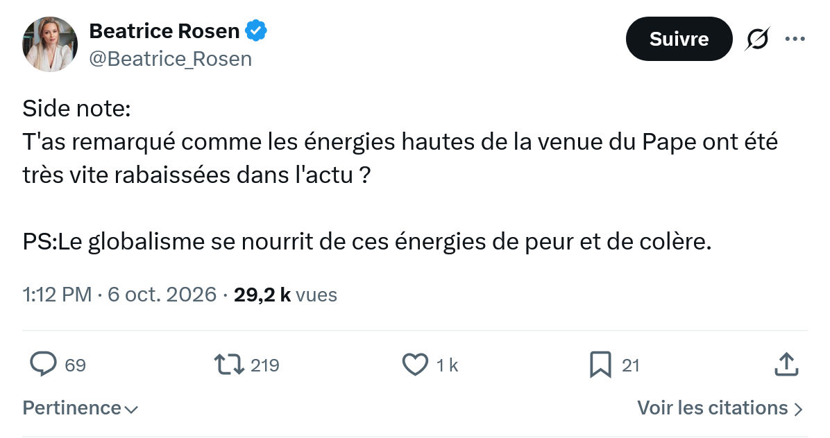 Béatrice Rosen: T'as remarqué comme...