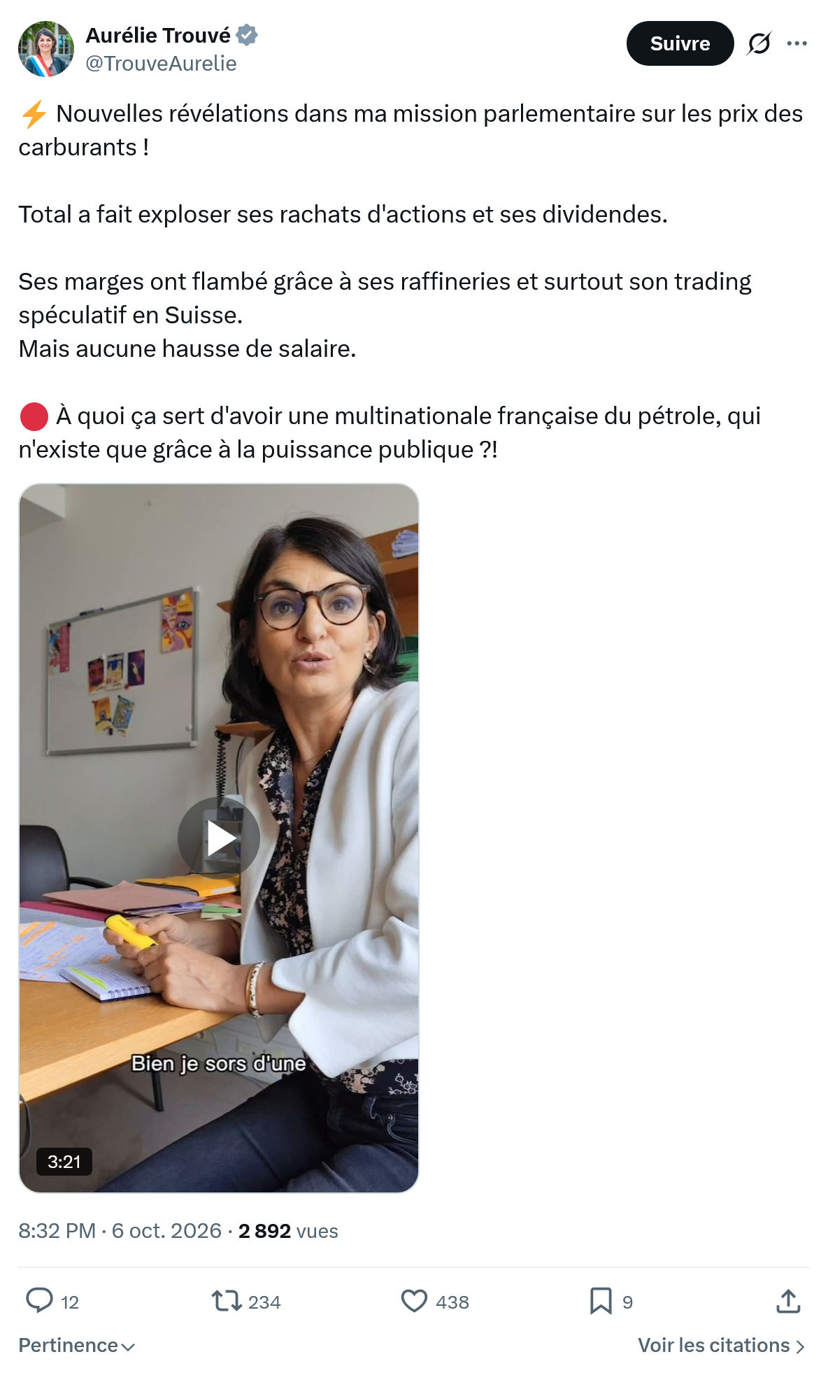 Aurélie Trouvé: Nouvelles révélations dans ma mission...