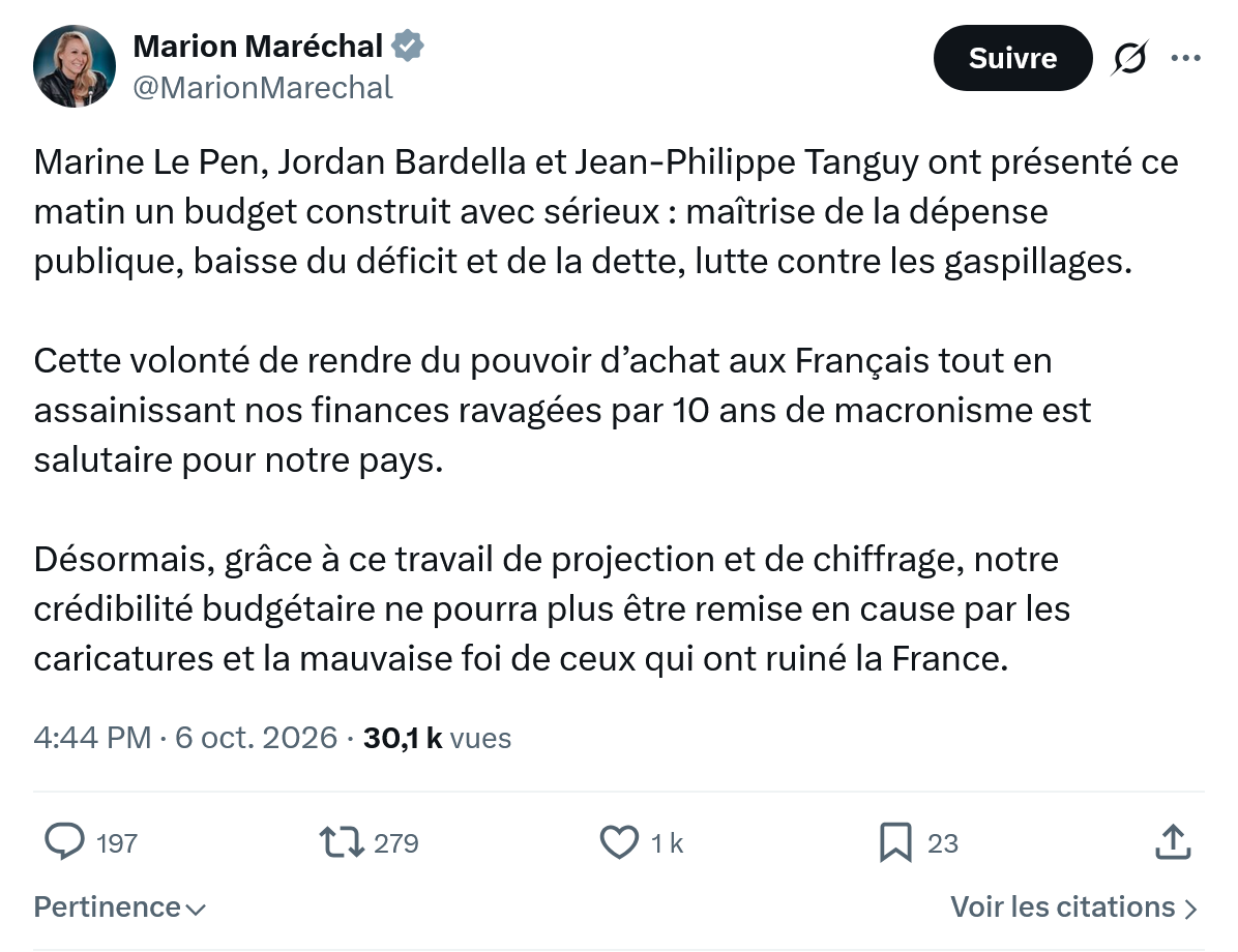 Marion Maréchal- Le Pen: Marine Le Pen, Jordan Bardella...