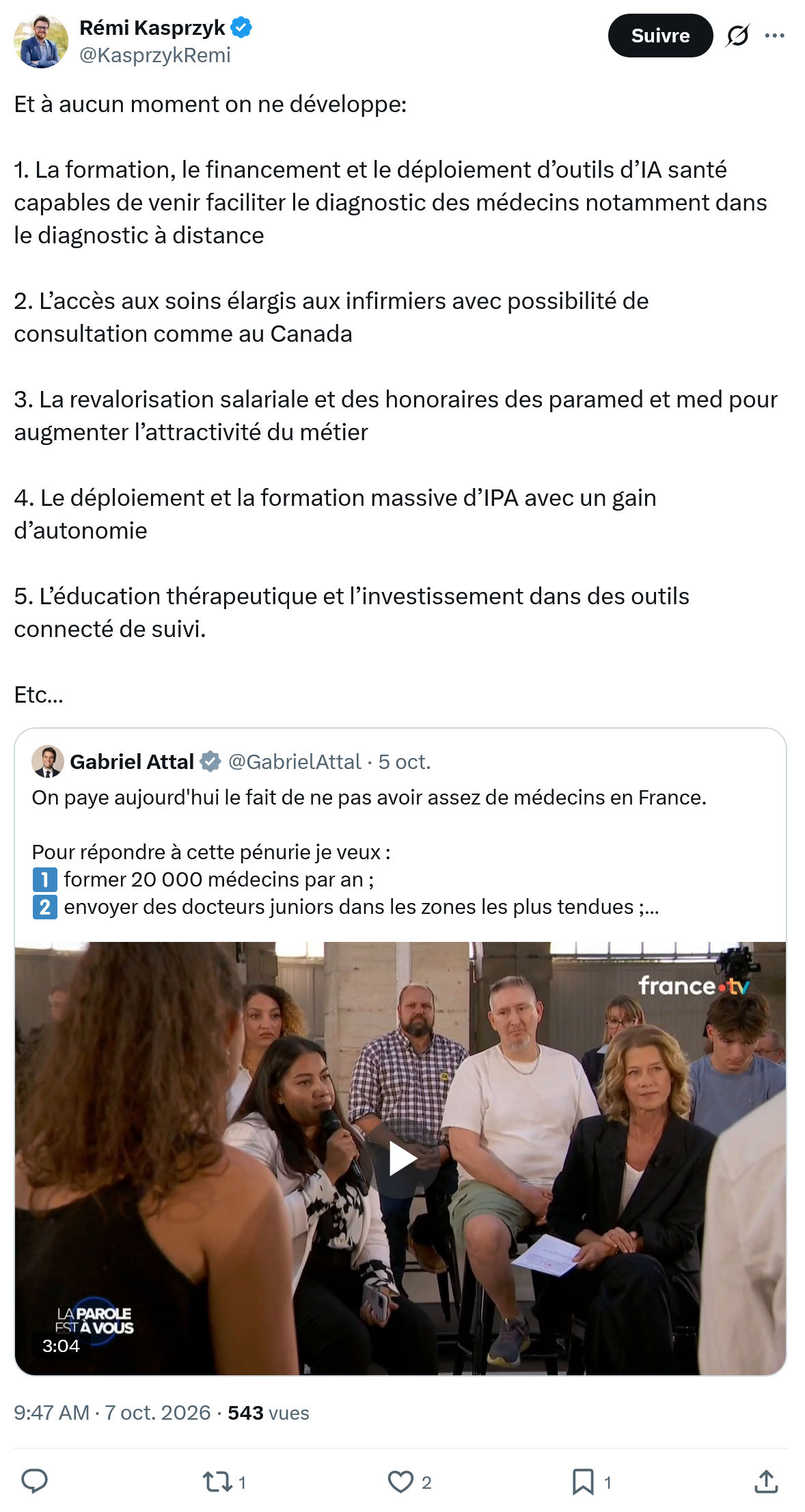 Rémi Kasprzyk: Et à aucun moment...
