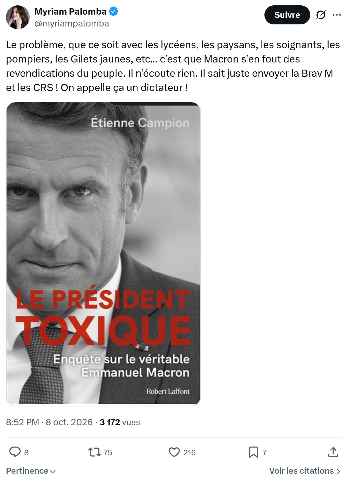 Myriam Palomba: Le problème, que ce soit...