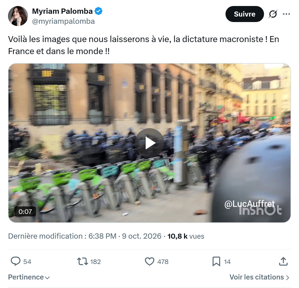Myriam Palomba: Voilà les images que...