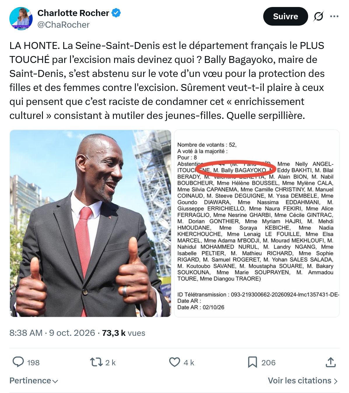 Charlotte Rocher: LA HONTE. La Seine-Saint-Denis...
