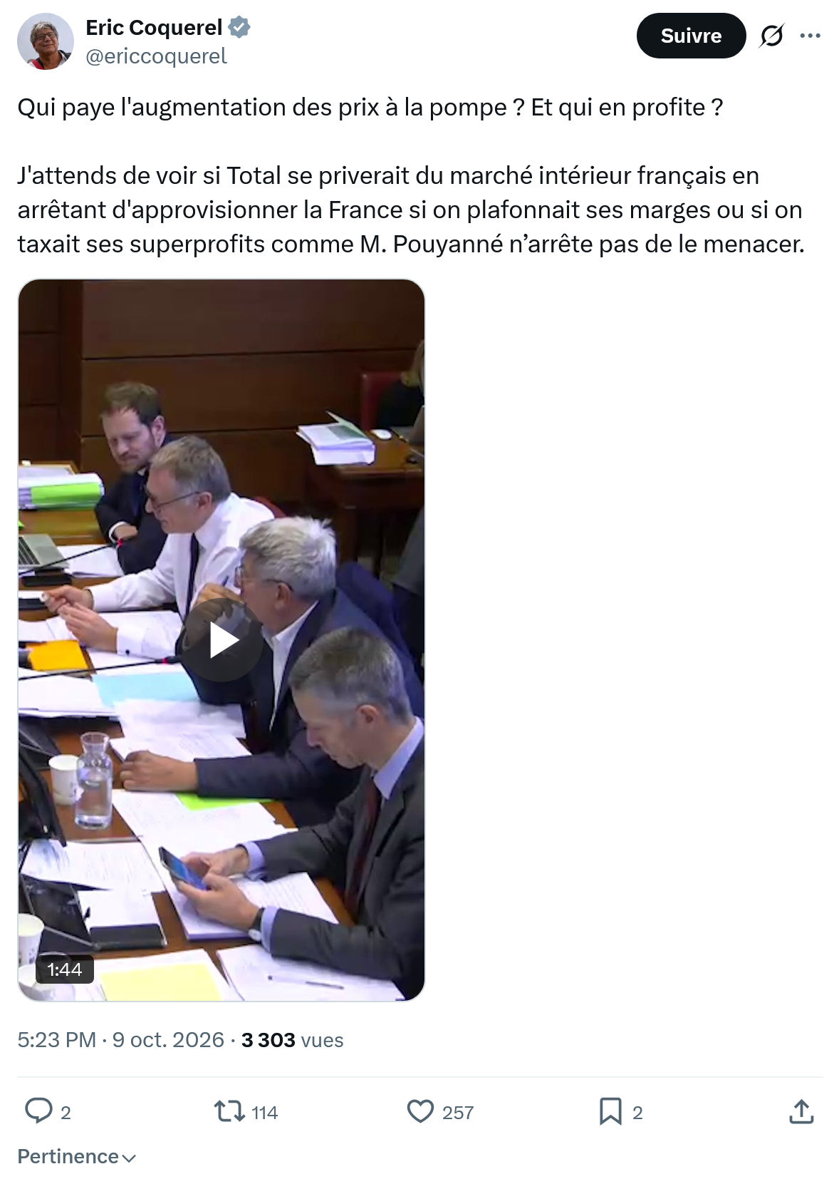 Eric Coquerel: Qui paye l'augmentation...