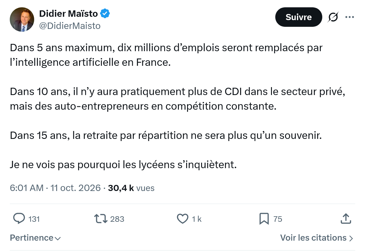 Didier Maïsto: Dans 5 ans maximum...