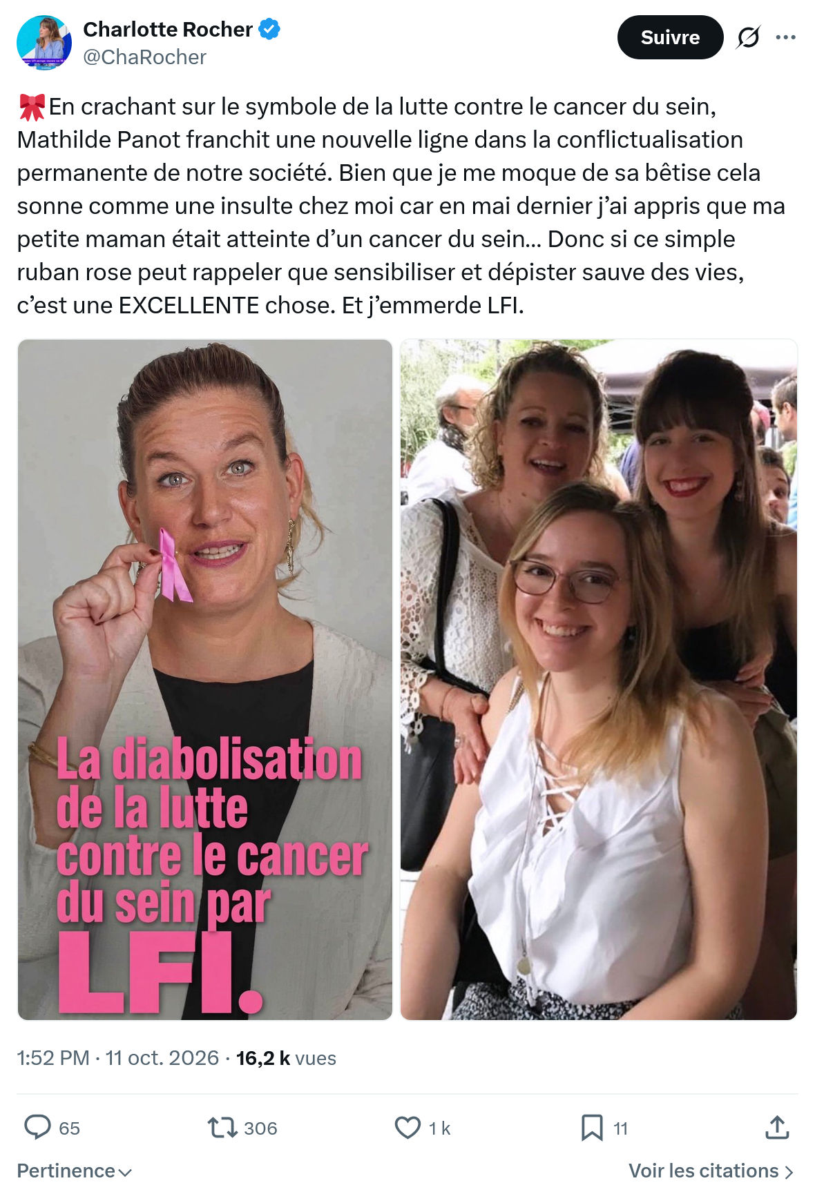 Charlotte Rocher: En crachant sur le symbole...