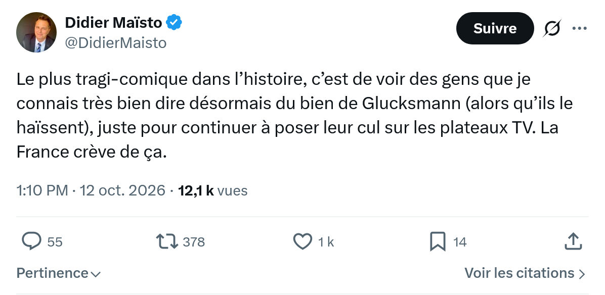 Didier Maïsto: Le plus tragi-comique...