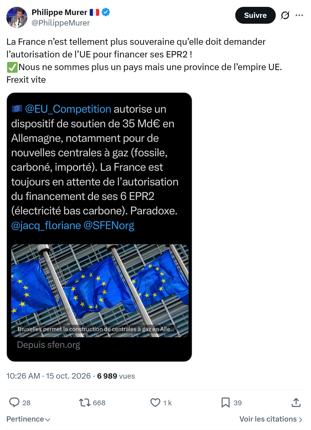 Philippe Murer: La France n’est tellement plus...
