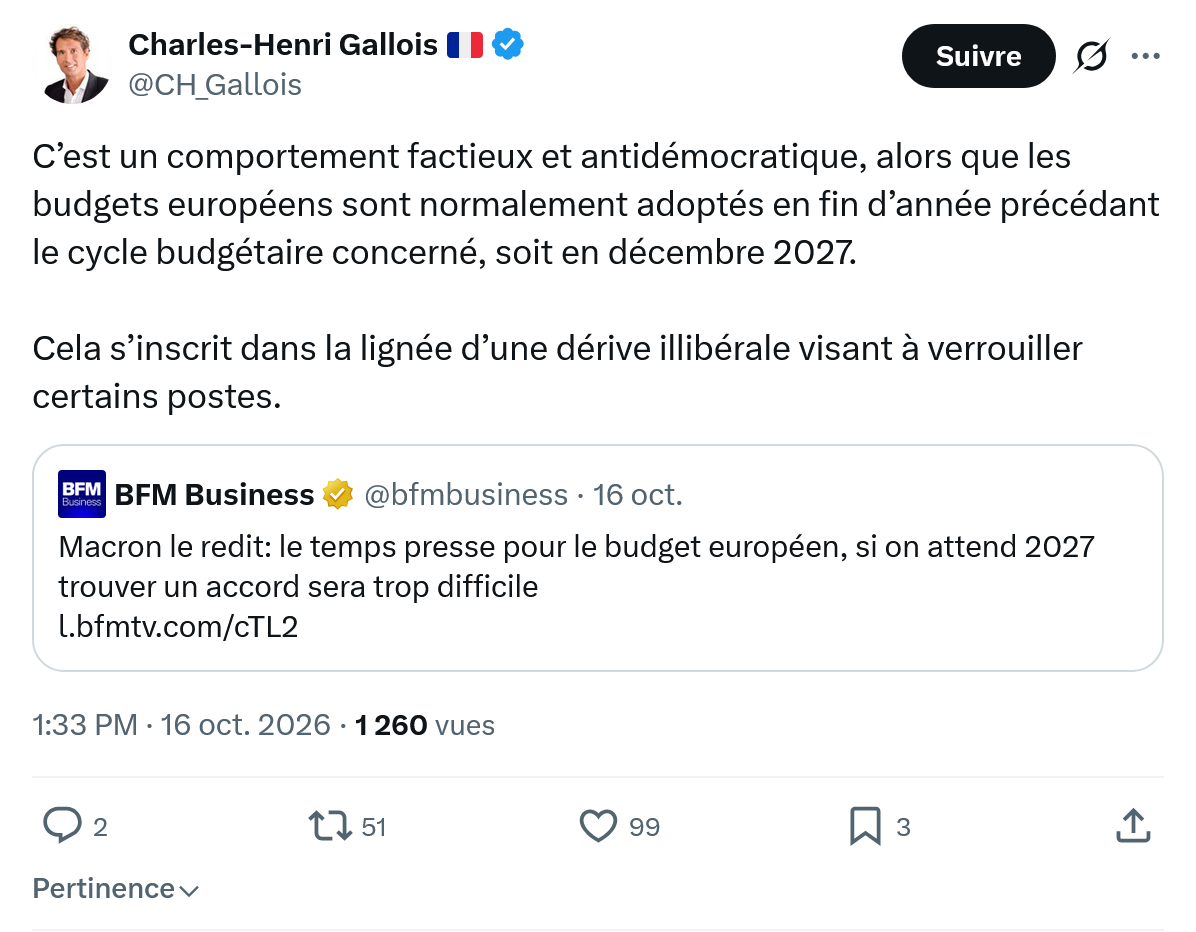 Charles-Henri Gallois: C’est un comportement factieux...