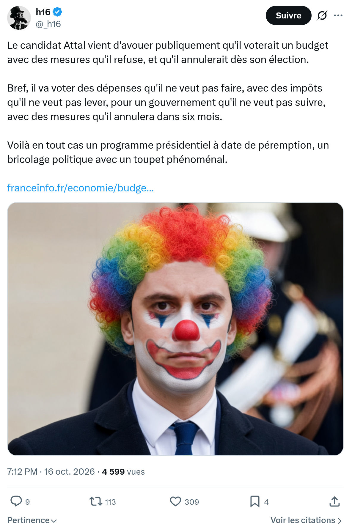 h16: Le candidat Attal vient d'avouer...