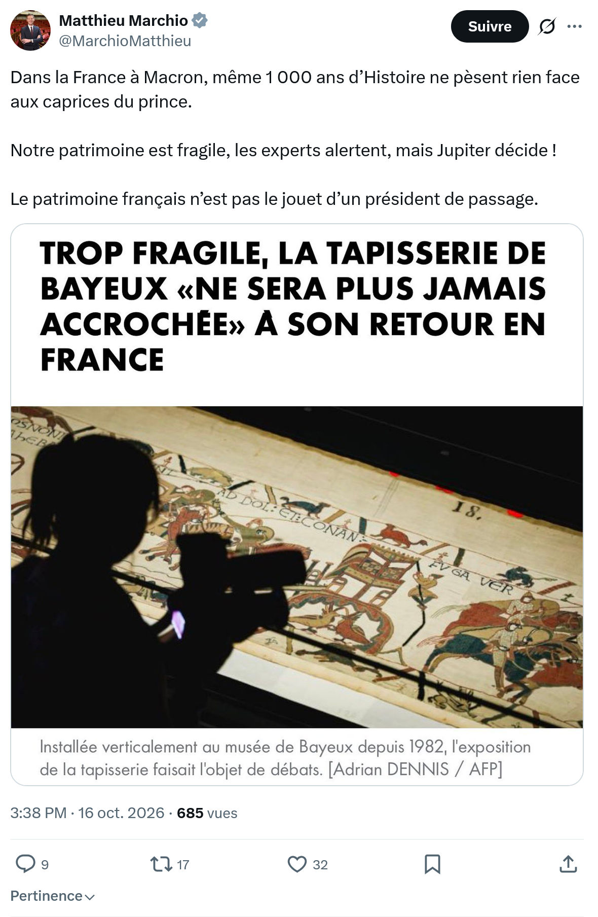 Matthieu Marchio: Dans la France à Macron...