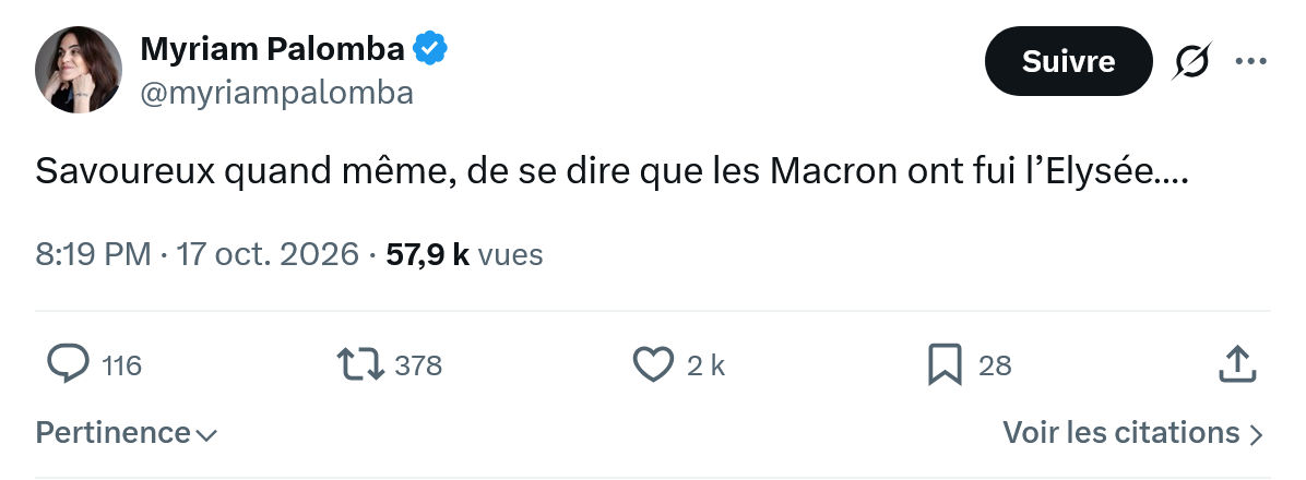 Myriam Palomba: Savoureux quand même...