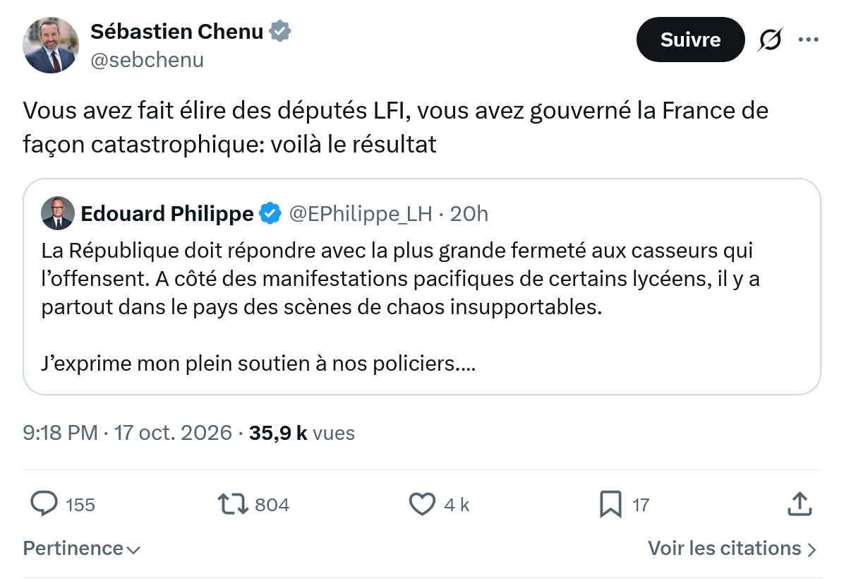 Sébastien Chenu: Vous avez fait élire des députés...