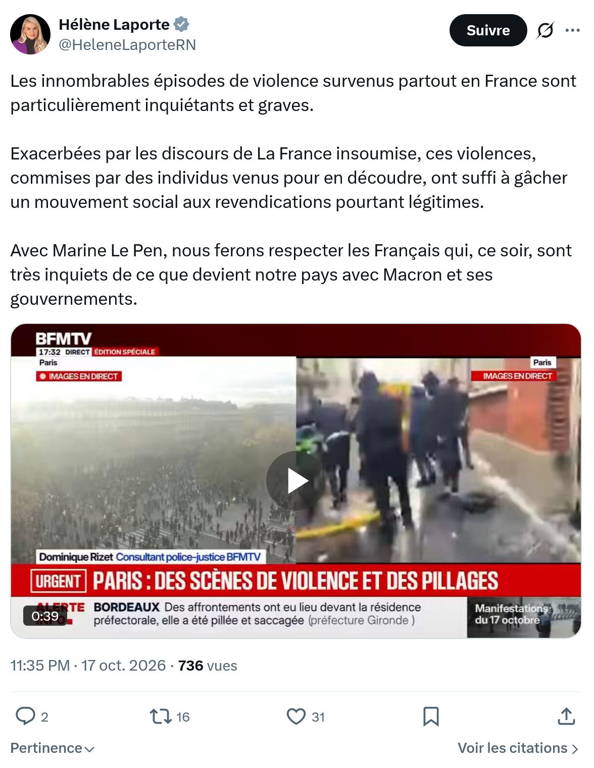 Hélène Laporte: Les innombrables épisodes...