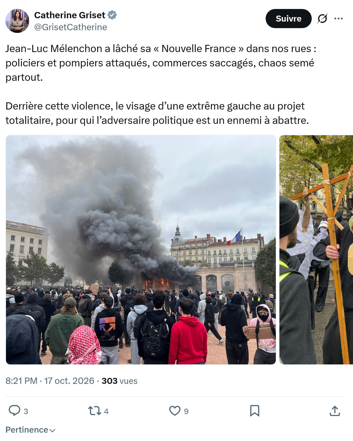 Catherine Griset: Jean-Luc Mélenchon a lâché...