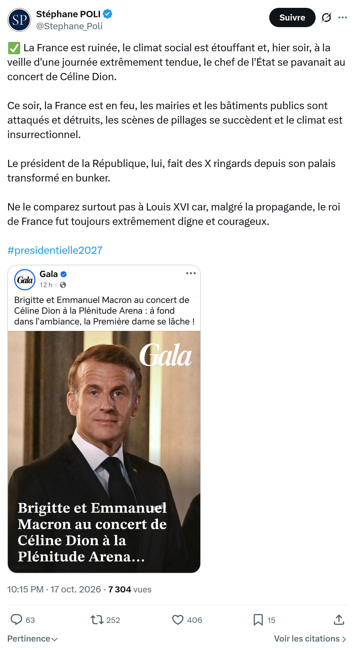 Stephane Poli: La France est ruinée...