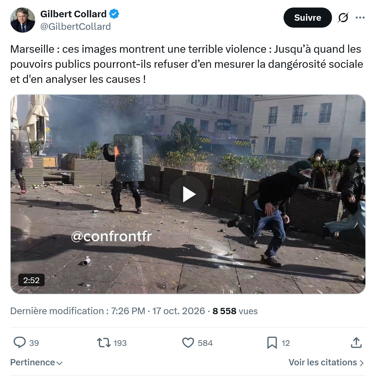 Gilbert Collard: Marseille : ces images montrent