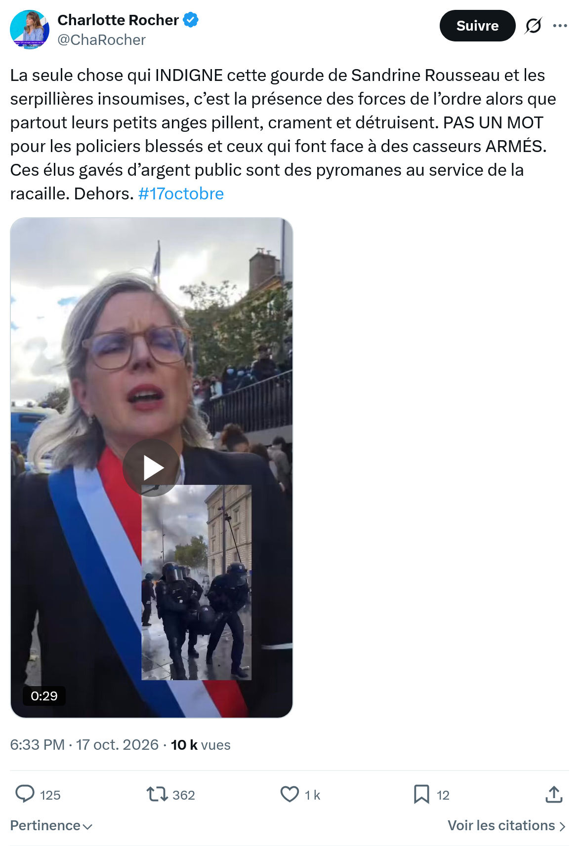 Charlotte Rocher: La seule chose qui INDIGNE...