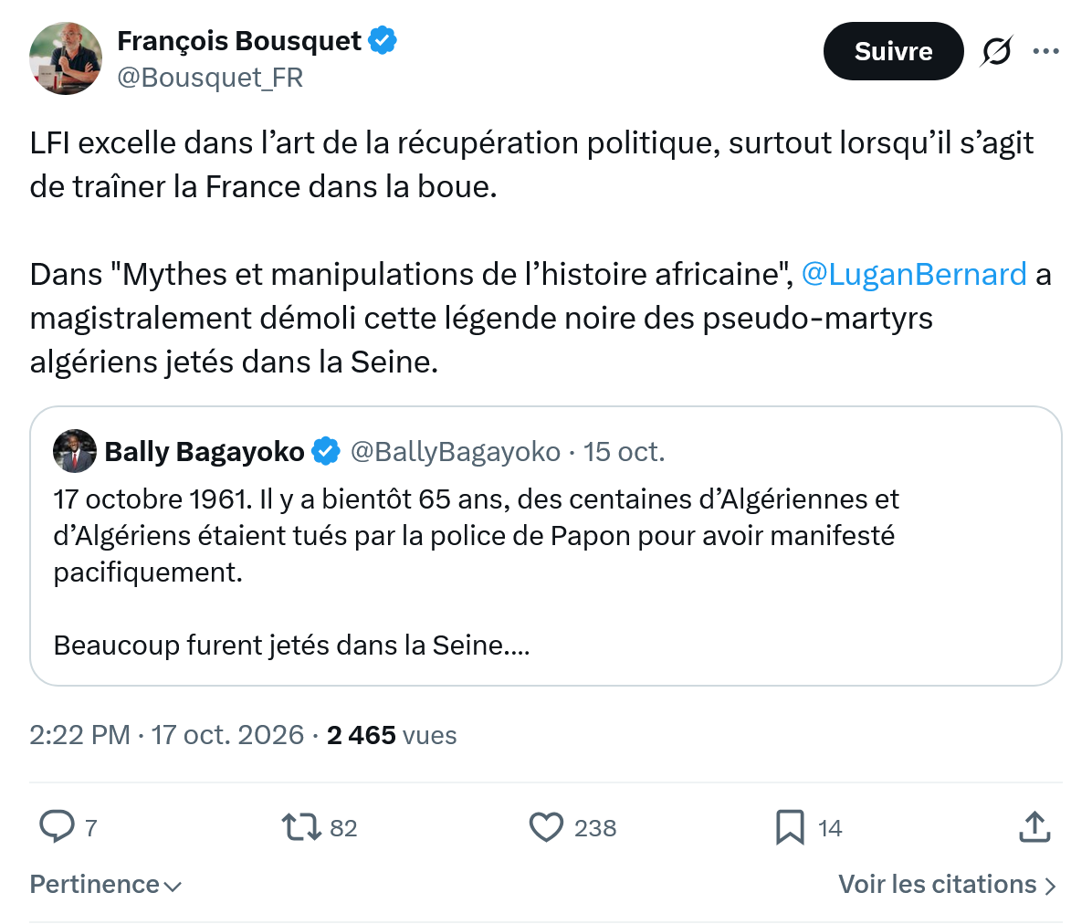 François Bousquet: LFI excelle dans l’art de la récupération...