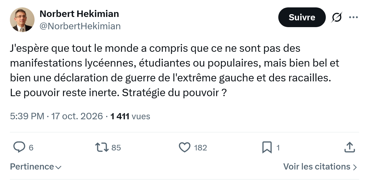 Norbert Hekimian: J'espère que tout le monde...