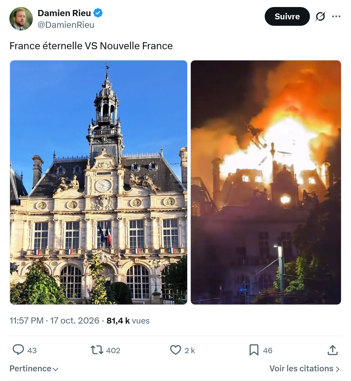 Damien Rieu: France éternelle...