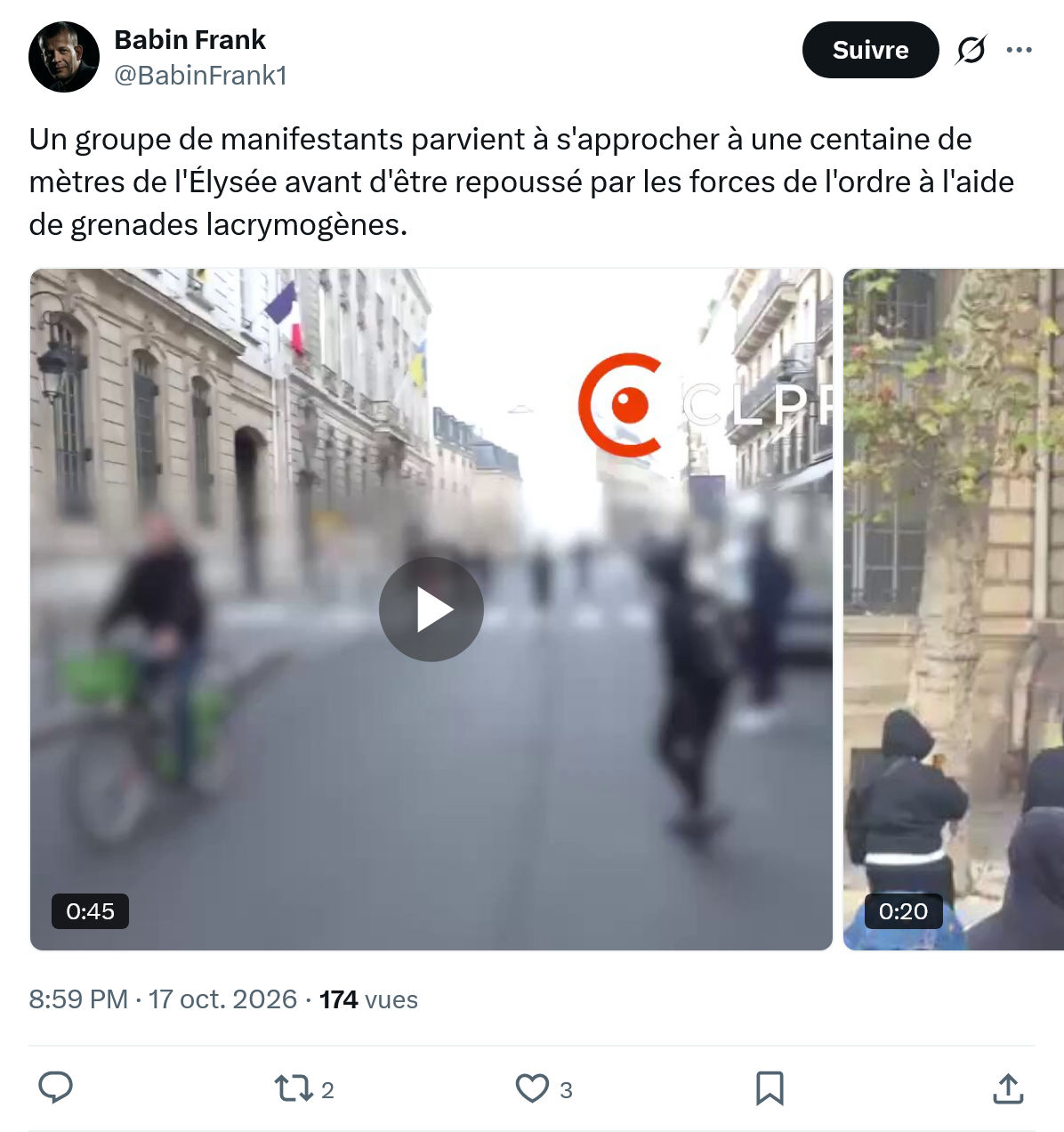 Frank Babin: Un groupe de manifestants parvient...