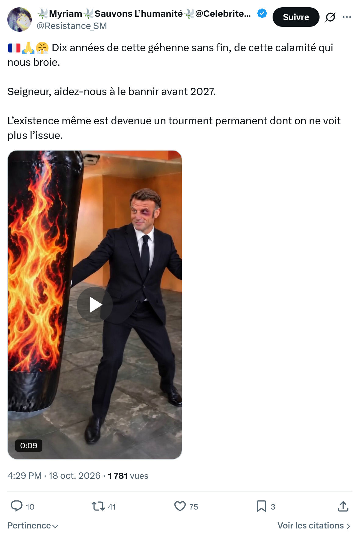 Myriam: Dix années de cette géhenne...