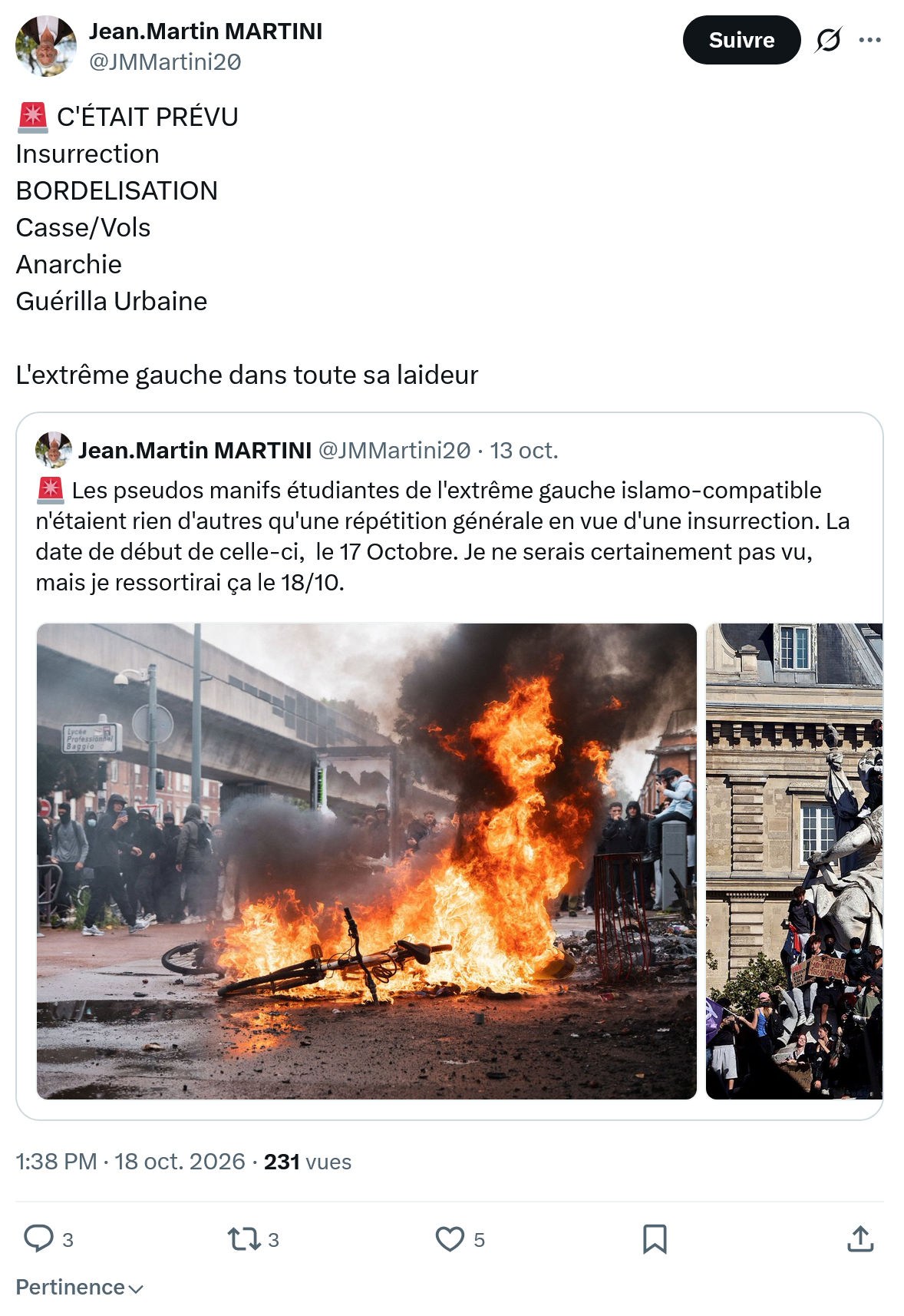 Jean-Martin Martini:  C'ÉTAIT PRÉVU...