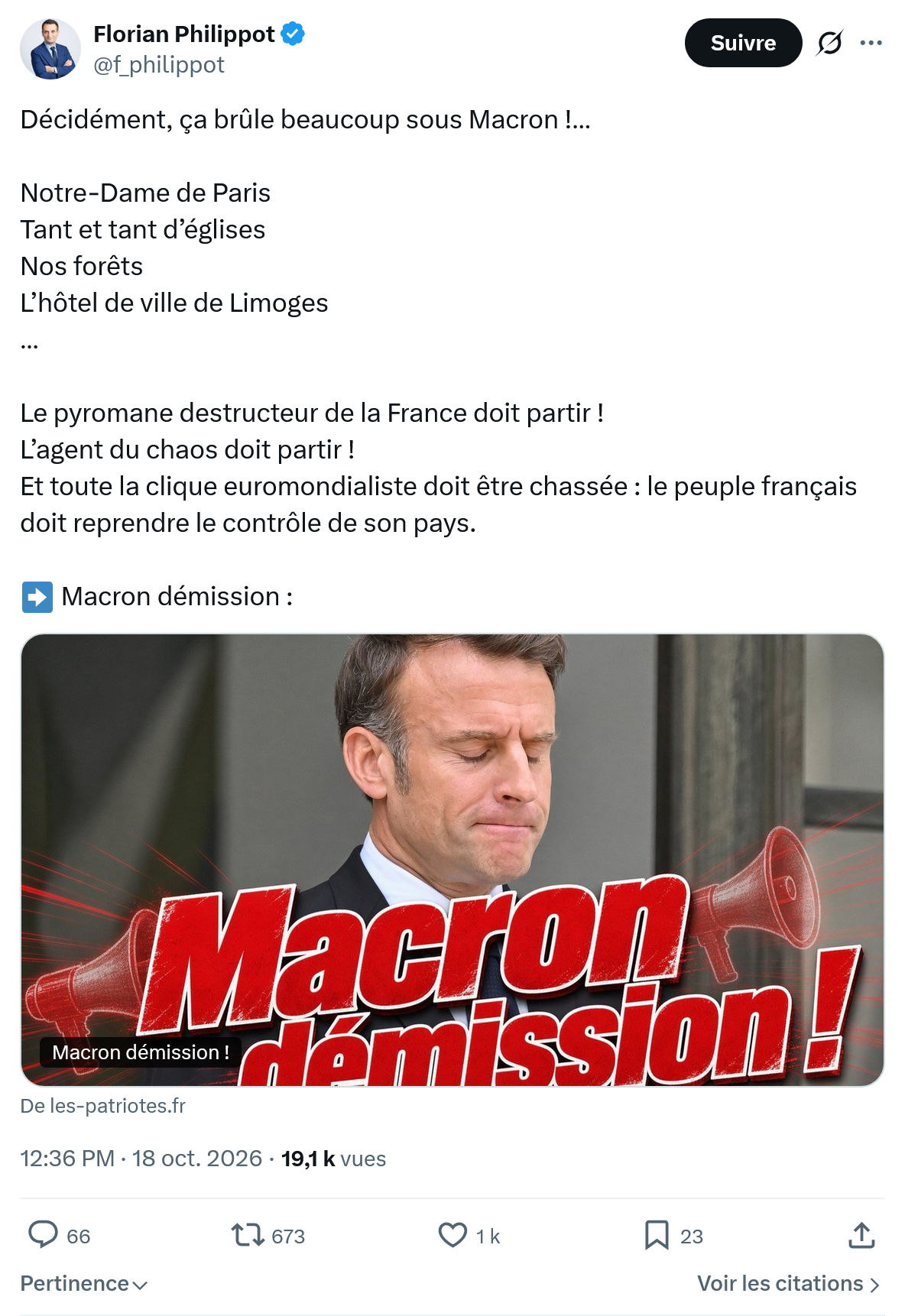 Florian Philippot: Décidément, ça brûle beaucoup...