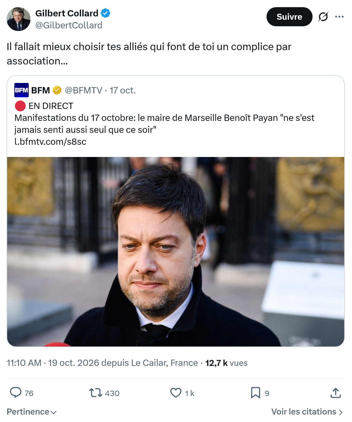 Gilbert Collard: Il fallait mieux choisir...