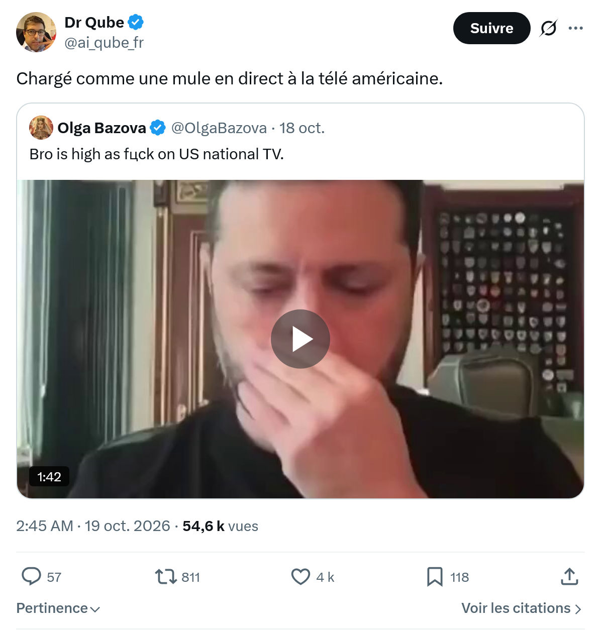 Dr Qube: Chargé comme une mule...