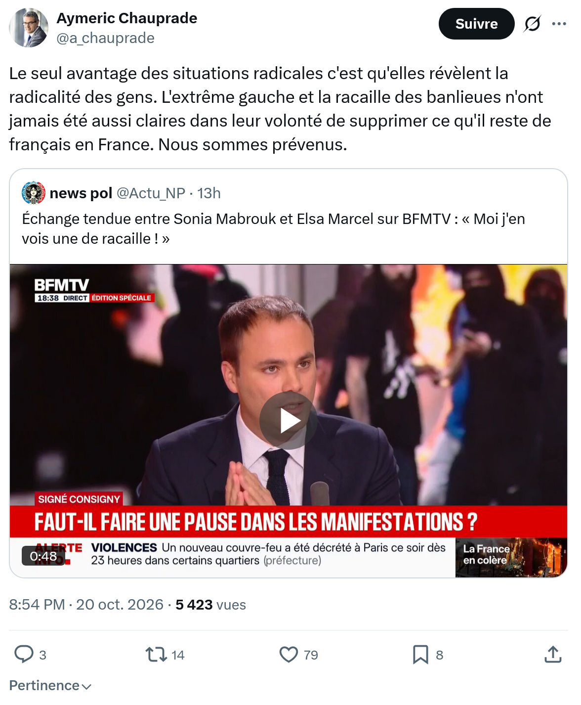 Aymeric Chauprad: Le seul avantage des situations...