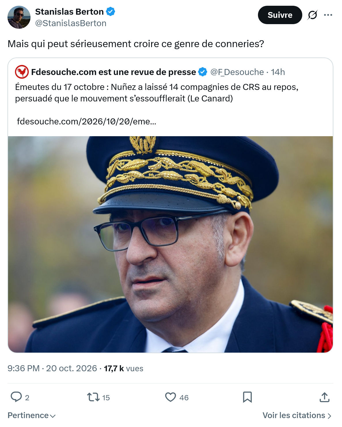 Stanislas Berton: Mais qui peut sérieusement...