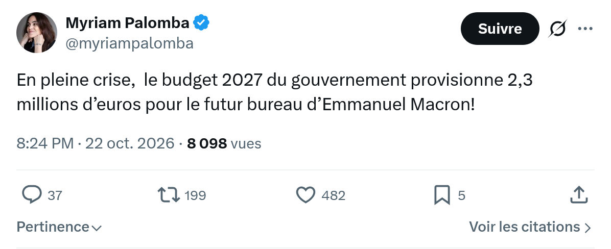 Myriam Palomba: En pleine crise...