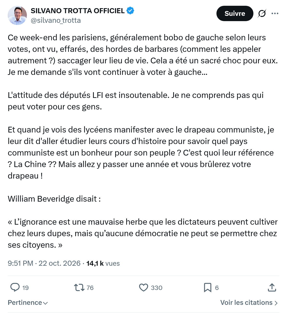 Silvano Trotta: Ce week-end les parisiens...