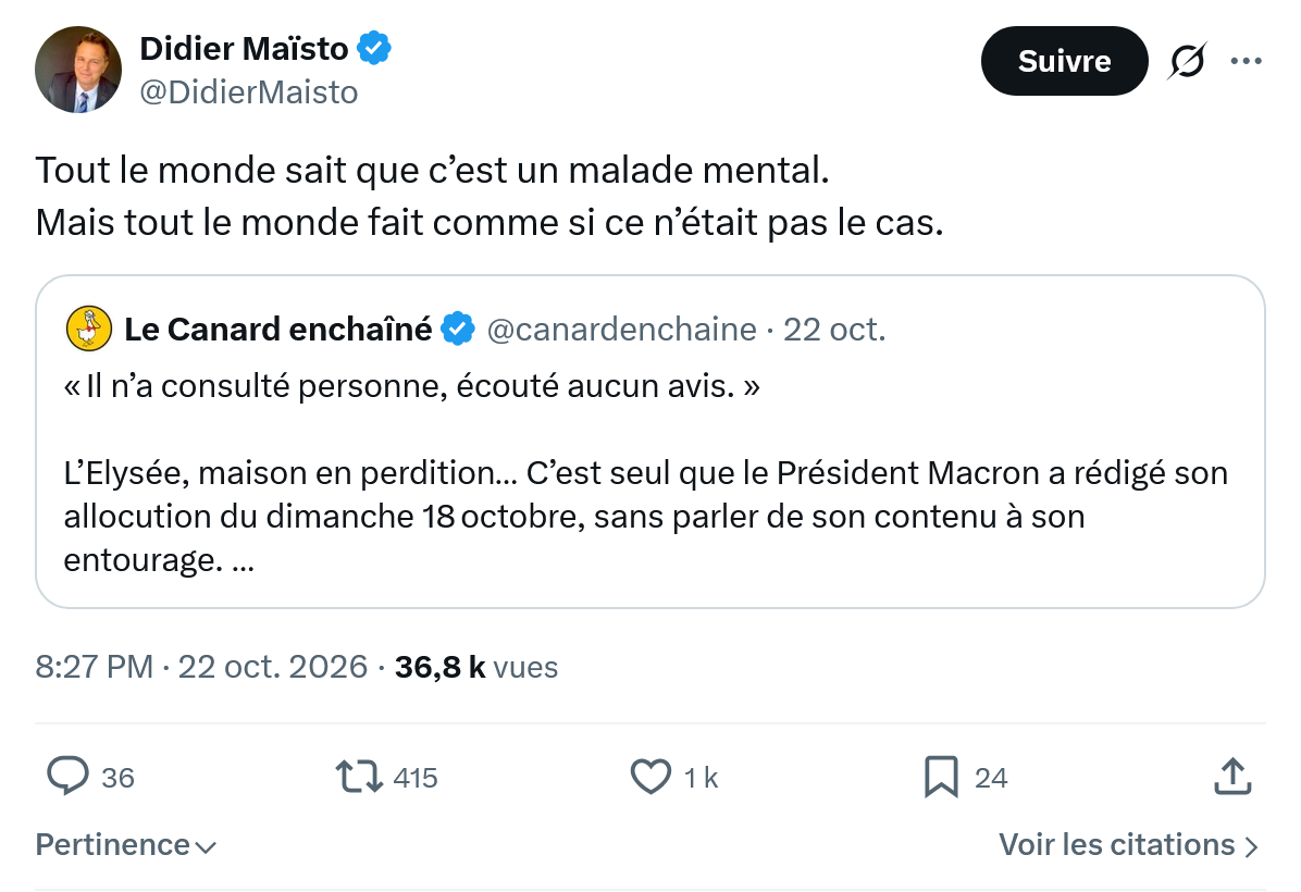 Didier Maïsto: Tout le monde sait...