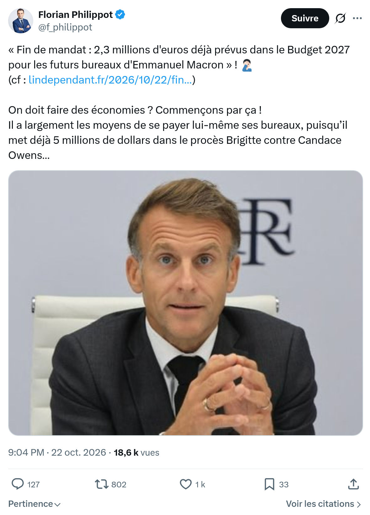 Florian Philippot: Fin de mandat...