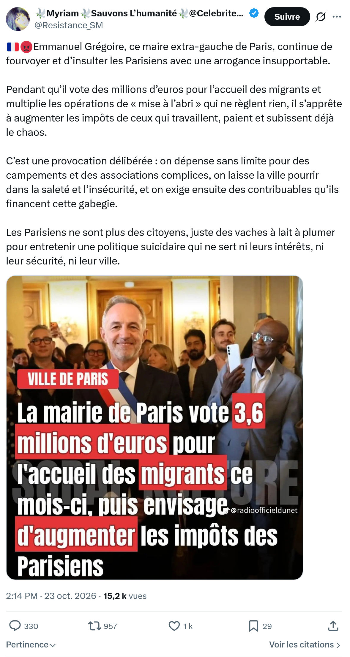 Myriam: Emmanuel Grégoire, ce maire extra-gauche...