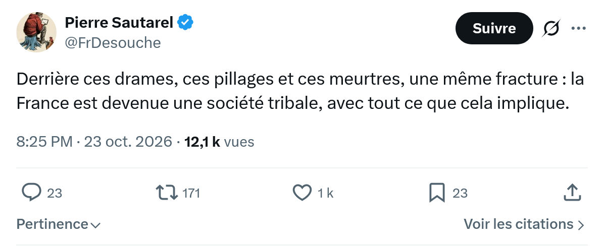 Pierre Sautarel: Derrière ces drames...