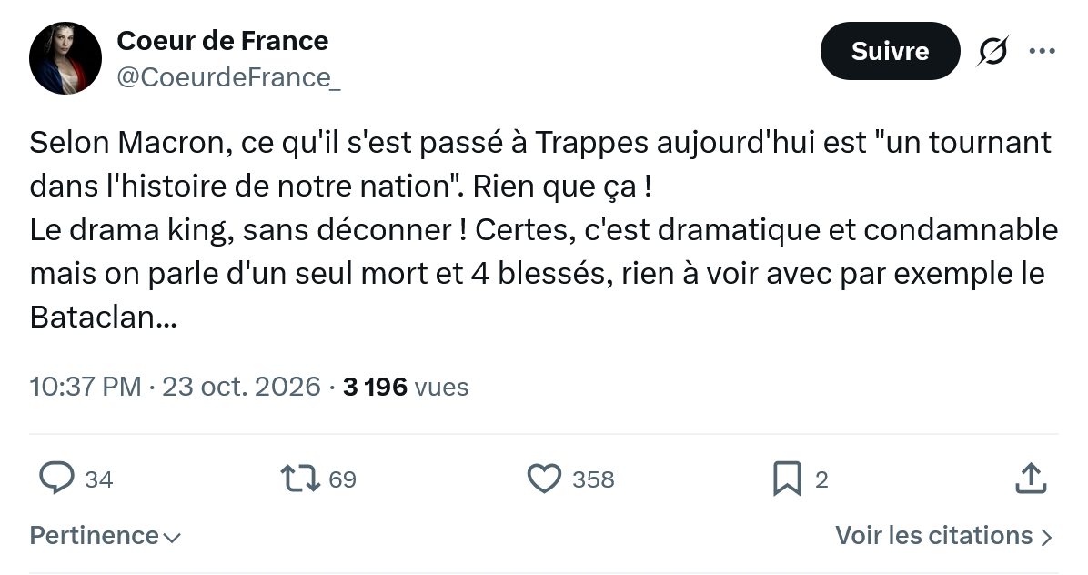 Coeur de France: Selon Macron, ce qu'il s'est passé...